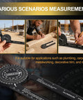 Dead On Aluminum Miter Saw Protractor Angle Finder Tool For Crown Molding And Trim Work Heavy Duty Carpenter Gauge measuring angles