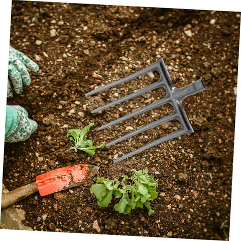 Sturdy Steel Fork For Soil Aeration And Cultivation, Heavy Duty Garden Tool For Fields And Flower Beds