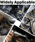Pry Bar Wrench Adapter Head For Half Inch Drive used in automotive engine space for half shaft removal and tightening.