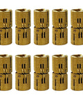 10Pcs Brass Hidden Barrel Hinges For Jewelry Boxes And Small Cabinets, 180 Degree Opening, Invisible Cabinet Hardware