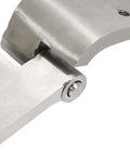 Close-up of Ford Bronco Door Hinges Kit Left And Right For 1966-1977, Galvanized Silver Finish, 304 Stainless Steel