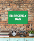 Emergency First Aid Sign For Outdoor Use 8 By 12 Inch Wall Decor For Home Office Shop Warehouse Factory Workplace Storage Zone Marker Plaque High Visibility Aluminum Notice With Bold Text For Clear Readability