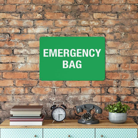 Emergency First Aid Sign For Outdoor Use 8 By 12 Inch Wall Decor For Home Office Shop Warehouse Factory Workplace Storage Zone Marker Plaque High Visibility Aluminum Notice With Bold Text For Clear Readability