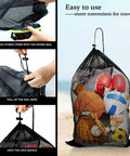 Oversized 17 By 28 Quick Dry Mesh Diving Bags 3 Pack For Scuba Gear Snorkel Equipment Beach Pool And Gym with contents inside