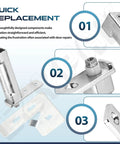 Refrigerator Door Hinge Cartridge Kit Right Hand Fit For True QA TSSU TUC And TWT Series Models Heavy Duty Metal Parts