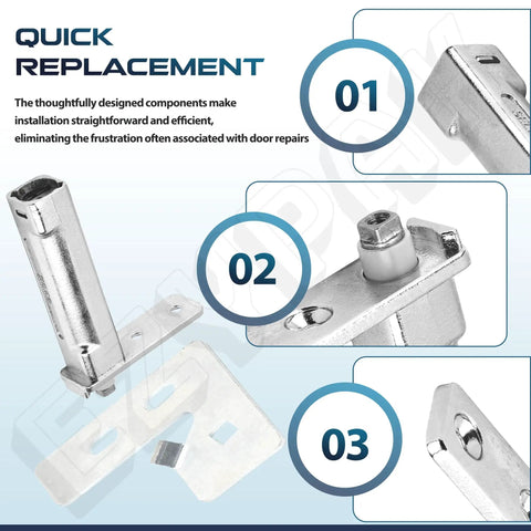 Refrigerator Door Hinge Cartridge Kit Right Hand Fit For True QA TSSU TUC And TWT Series Models Heavy Duty Metal Parts