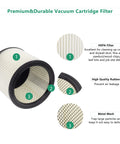 HEPA Cartridge Replacement Filter Compatible With 90304 90350 90333 Models Fits Most 5 Gallon Plus Wet Dry Vacuum Cleaners 1 Pack