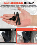 100 Piece Upgraded Nylon Cable Tie Buckle Universal Heavy Duty Self Locking Fasteners Kit for automotive repairs