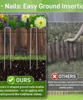 Comparison of Wood Landscape Edging Border Kit 5.9 Inch High By 47 Inch Long No Fuss Weather Resistant Fir Wood with U Shaped Nails