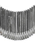 2Mm Diamond Drill Bits For Glass And Tile 0.08 Inch Hole Saw Set For Ceramic Porcelain Stone Marble Granite Water Lubricated Razor Sharp Carbon Steel Bits Pack Of 20 For Glass Tile Porcelain Ceramic Drilling Projects, displayed in a row