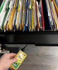 Applying High Performance Penetrating Oil For Bike Chain Lubrication Door Hinges And Locks Rust Removal on a file cabinet lock