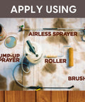 Application tools for Exterior Wood Stain And Sealer In One For Decks Fences Pergolas And Wood Siding Semi Transparent Oil Based