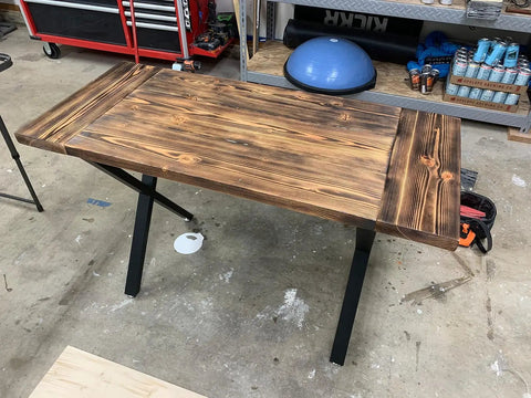 Industrial Iron X Style Table Legs Set Of 2 28 Inch Tall By 20 Inch Wide Desk And Table Legs Built To Last Heavy Duty Bench Legs