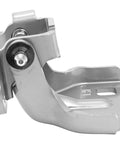 Close-up of Left And Right Door Hinge Set Replacement for Chrysler Plymouth Prowler 1997 to 2002 in grey primer.