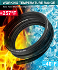 Five Sixteenth Inch ID Fuel Line Hose 10 Ft With 10 Clamps High Pressure 300 PSI NBR Oil Resistant against fire and ice