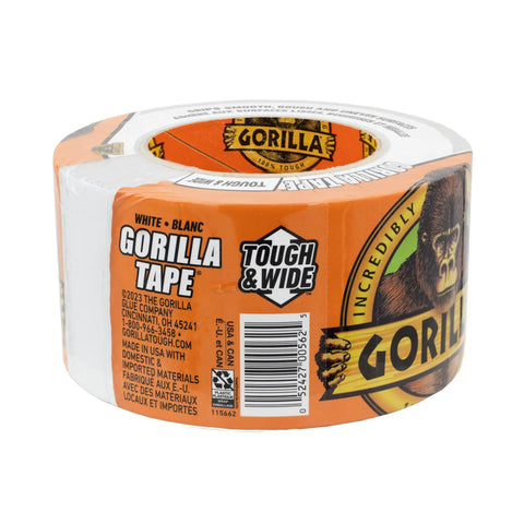 Ultra Tough And Wide White Duct Tape Pack 2.88 Inch Wide By 25 Yard Rolls Heavy Duty Weather Resistant Indoor Outdoor All Surface Adhesive