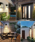 Dusk To Dawn Outdoor LED Wall Light With Crystal Glass 10W 480LM IP23 Patio illuminating exterior walls and patios.