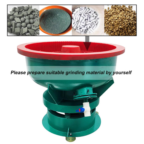Heavy Duty Vibration Grinder And Electric Polisher Machine Built Like A Tank For Serious Deburring And Precision Chamfering Work Comes Loaded With An Eighty Liter Polyurethane Barrel