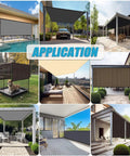 90 Percent UV Block Shade Cloth For Pergola With Grommets 8 By 10 Feet Privacy Screen For Outdoor Patio Hangout Garden