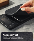 0.1g Precision Digital Coffee Scale With Timer For Pour Over And Espresso, 3Kg Capacity, waterproof cover being removed