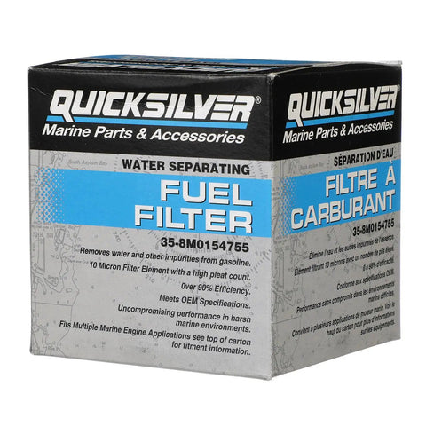 Water Separating Fuel Filter For Marine Engines With 10 Micron Filtration Delivers Over Ninety Percent Efficiency, Keeps Water And Debris Out For Peak Performance And Better Fuel Economy