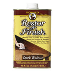 Restor-A-Finish Wood Refinisher 16 Oz Dark Walnut That Penetrates Finishes, Restores Color And Hides Scratches And Dings On Furniture