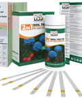 2 In 1 Soil And Nitrogen Test Strips Kit For Garden Lawn And Pots 120 Count Quick Easy Soil Tester with packaging and test strips