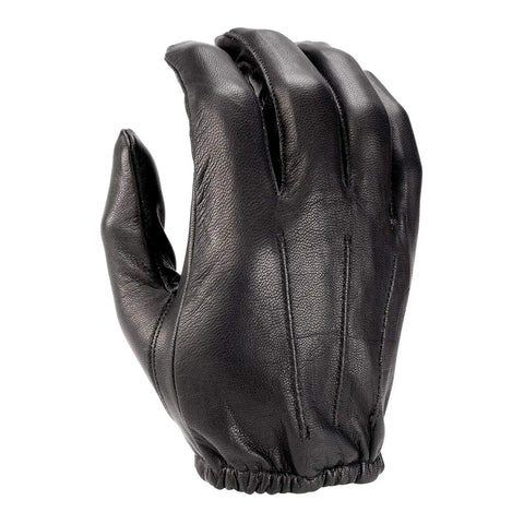 Large Protective Work Glove For Unisex Black Leather Palm Duty Glove With Wrist Cuff Elastic Easy To Clean And Disinfect Beefy Grip