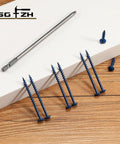 Pocket Hole Screws Size Eight By One And A Half Inch, 316 Pieces, 2 lb Box, Carbon Steel Blue Washer Head Coarse Thread