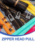 Heavy Duty Metal Zipper Pull Tabs For Backpack Repair Silver Replacement Sliders Plug And Play Install on various zipper types