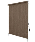 Outdoor Cordless Roller Sun Shade 6 Foot Wide By 8 Foot High Mocha For Patio Porch Pergola Balcony Backyard Privacy With 90 Percent UV Protection