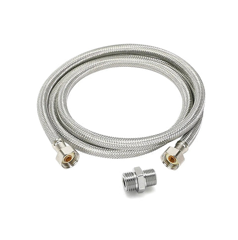 BB270 Dual Nozzle Bidet Attachment For Toilet Seat With Warm And Cold Water hose connection kit