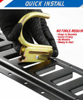 Hand inserting 2 Inch E Track J Hooks Heavy Duty Tie Down Accessories For Trucks Trailers Garages Vans Warehouses And Workshops Galvanized Steel With 400 Lb Working Load And 1200 Lb Break Strength into rail