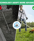 Comparison of old and new technology with 6 Inch Steel Wire Weeding Knife Trimming Head Replacement For Cordless Weed Wacker.