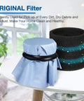 6 Pack Reusable Paper Disc Vacuum Filter For Most Wet Dry Vacuums 5 Gallon And Up, showing original filter setup