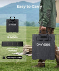 Ready To Roll 300W Portable Power Station And 100W Foldable Solar Panel, 18.6x17in easy to carry design for camping.