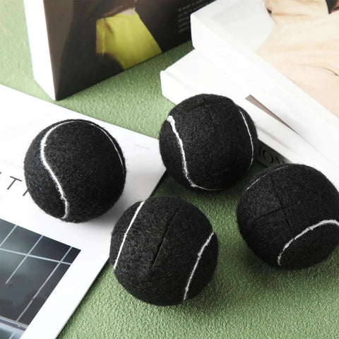 Rock Solid Precut Tennis Ball Grips 60 Piece Set For Walker Rollator And Chair Foam Core Anti Slip Mobility Cushions, black tennis balls.