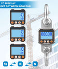 Beefy Heavy Duty Digital Crane Scale 5000kg 11000lb With Remote Control Industrial Hanging Scale showing LCD display and controls