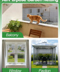 10X20Ft PP Nanocomposite Garden Netting Keeps Bugs Out Mosquito Net For Patio Balcony And Raised Beds Bird Barrier Mesh