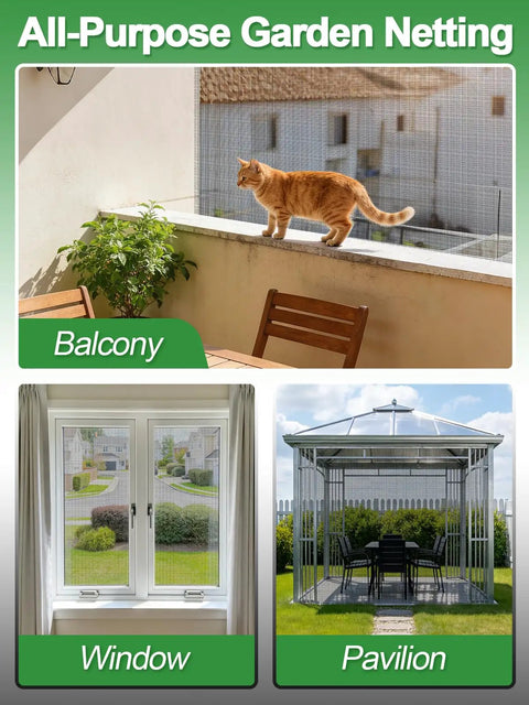 10X20Ft PP Nanocomposite Garden Netting Keeps Bugs Out Mosquito Net For Patio Balcony And Raised Beds Bird Barrier Mesh