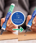 Dark Grey Grout Pen For Tile Grout Paint Marker Waterproof Colorant With Narrow 5mm Tip For Quick Touch Ups