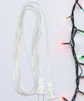 Clear Extension Cord Invisible Indoor Outdoor Light Extender 16 Feet Flexible Cord for LED Strips and Curtain Lights Multi Pack