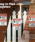 Warning Audio And Video Surveillance Sign On Duty At All Times Bilingual 7x10 Aluminum Outdoor Sign on door, fence, brick wall
