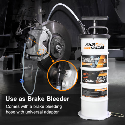 Oil Extractor Pump Kit For Easy Auto Fluid Change And Brake Bleeding Vacuum Fluid Extractor with tank and brake hose