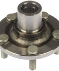 Front Wheel Hub Assembly Replacement For Select Subaru Models Direct Fit Durable OE Style Bearing Hub shown in silver