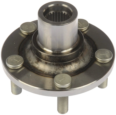 Front Wheel Hub Assembly Replacement For Select Subaru Models Direct Fit Durable OE Style Bearing Hub shown in silver