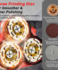 Heavy Duty 3-Head Concrete Grinder 2800W Pro Grade Electric Floor And Wall Polisher With Diamond Grinding Wheel close-up
