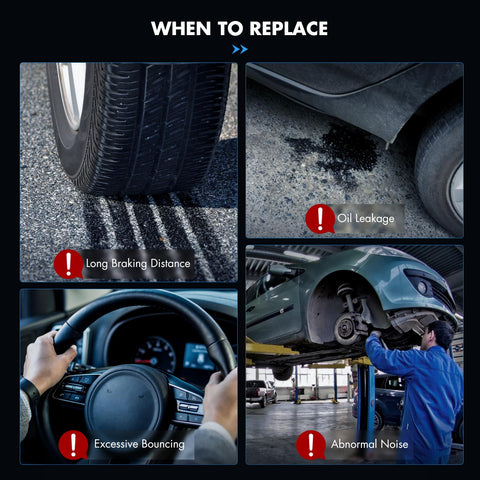 Signs to replace Front Complete Struts Assembly With Coil Spring Direct Fit For 2007 Through 2017 Jeep Compass 4WD