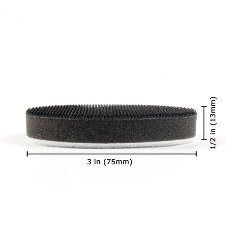 Five Pack 3 Inch Foam Interface Pads With Hook And Loop Backing For Detail Sanding Soft Density Buffing Pads For 3 Inch Discs Drill And Mini Rotary Sander Great For Finishing And Smoothing Surfaces