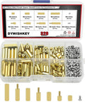 320 Piece Brass Spacer Standoff Kit With Male And Female Hex Spacers Nuts And Stainless Steel Screws For M2.5 Hardware Projects